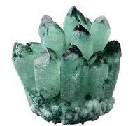SUPBEI Cluster de Quartz en Cristal fantôme Vert Naturel Naturel Spécimen de géode minérale Brute irrégulière Guérison de Pierre gemme Reiki décoration intérieure Rocks Collectibles,800~900g