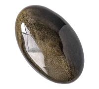 SUPBEI Cristaux d'obsidienne à l'éclat doré et Pierres de guérison Grands Cristaux de Palmier pour soulager Le Stress d'anxiété,5.4cm