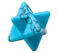SUPBEI Pierre de Cristal hexagonale Merkaba Naturelle de 12 mm Pierre précieuse en Cristal Hexa.Gram Pierre de Poche énergétique pour la méditation Reiki Équilibrage Spirituel,Blue Turquoise