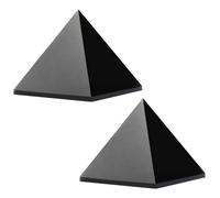 SUPBEI Pyramide en Cristal d'obsidienne Noire Naturelle Pyramide en Cristal de guérison pour la Protection et l'énergie Positive pour la méditation, Le Reiki, l'équilibrage des Chakras,3.15in(8cm)