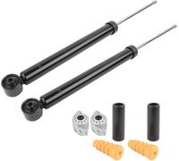 Supberc 2x Amortisseurs Arrière + Supports de Jambe de Force + Soufflets Anti-Poussière Compatible avec G0lf P0l0 B0ra Le0n 0ctavia A1 A2 6R 9N 8X 6Q0513025M 6Q0513025P
