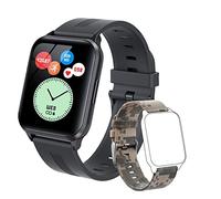 SUPBRO Bracelet Connecté Podometre Smartwatch Bracelet d'Activité Connecté Version Montre, Détection d'Oxygène Sanguin, Moniteur de Fréquence Cardiaque, Moniteur de Sommeil, Écran, avec 2 Sangle