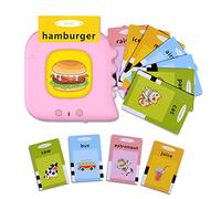 SUPBRO Cartes Flash parlantes pour Les Tout-Petits Jouets électroniques d'orthophonie pour l'Autisme de 224 Mots Jouets éducatifs d'apprentissage préscolaire Cadeau pour Enfants de 2 à 5 Ans Anglais