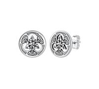 Supcare Boucles D'Oreilles Viking Quotidien Pour Homme Acier Inoxydable Léger Marteau Viking Triangle Mince Tête De Loup Minimalist Rune Viking Bijou Discret