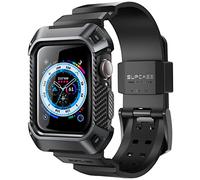 SUPCASE Coque avec Bracelet pour Apple Watch SE/9/8/7/6/5/4 [45/44mm] [Anti-Rayure] (UB Pro) [Protection Pare-chocs] Robuste Sportive Coque avec Sangle Réglable pour Apple Watch SE 3/2/1, Noir
