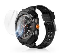 SUPCASE Coque Bracelet pour Samsung Galaxy Watch Ultra 47mm [2 Protecteurs d'Ecran] [UB Pro] Protection Robuste Bumper avec Bracelet Réglable, Noir
