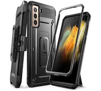 SUPCASE Coque de Protection extérieure pour Samsung Galaxy S21 (6,2") 5G Coque de Protection Antichoc [Unicorn Beetle Pro] sans Film de Protection d'écran avec Clip Ceinture et Support Noir