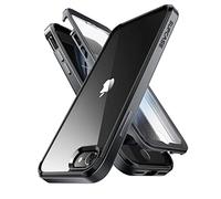 SupCase Coque de Protection pour iPhone SE 2022/2020 - en Plastique Rigide Anti-Chocs - Anti-Chocs - pour iPhone SE 2022/2020 - avec Film de Protection d'écran (Noir)