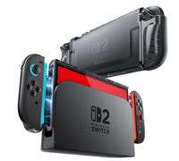 Supcase Coque En Cristal Pour Nintendo Switch 2 Transparente Noire