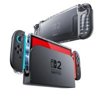Supcase Coque En Cristal Pour Nintendo Switch 2 Transparente Noire