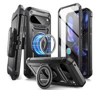 SUPCASE Coque pour Google Pixel 9/9 Pro avec support (UBPro Mag), [support MagSafe] [Protection d'écran intégrée et clip ceinture] [Protection de qualité militaire] Coque magnétique pour Pixel 9/9 Pro