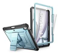 SUPCASE Coque pour iPad Air 13 Pouces (2025/2024) avec Fente Stylet [Support Pliable & Protecteur d'écran Intégré] Protection Robuste Qualité Militaire Intégrale pour iPad Air 13" M3/M2, Bleu