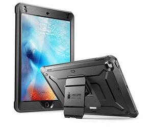 SUPCASE Coque pour iPad Mini 5 (2019) / iPad Mini 4 (2015) avec Protecteur d'Ecran Intégré et Béquille Pliable [Unicorn Beetle Pro] Protection Intégrale Robuste (Noir)