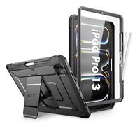 SUPCASE Coque pour iPad Pro 13 Pouces M5/M4 (2025/2024) avec Porte-Stylet [Support Pliable & Protecteur d'écran Intégré] Protection Qualité Militaire Robuste Intégrale pour iPad Pro 13" M5/M4, Noir