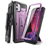 SUPCASE Coque pour iPhone 11, Coque de Protection intégrale Antichoc avec Protecteur d'écran intégré et Clip de Ceinture [Unicorn Beetle Pro] pour iPhone 11 6,1" 2019 (Violet)
