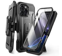 Coque Intégrale pour iPhone 16 Pro Antichoc Béquille Support Supcase Noir
