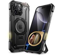 SUPCASE Coque pour iPhone 16 Pro Max avec Support Anneau Pliable [Compatible avec Bouton Caméra & MagSafe] [Protection Militaire] (UB Grip) Coque Magnétique Robuste pour iPhone 16 Pro Max 6,9", Noir