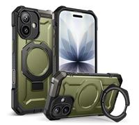 SUPCASE Coque pour iPhone 17 avec Support Métal MagSafe Compatible, Vert | [Protection Antichute Qualité Militaire] Support Réglable (Unicorn Beetle Grip) Coque Magnétique Robuste pour iPhone 17