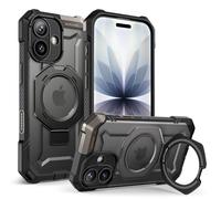 SUPCASE Coque pour iPhone 17 avec Support Métal Réglable [MagSafe Compatible] [Protection Antichute Qualité Militaire] (Unicorn Beetle Grip) Coque Magnétique Robuste pour iPhone 17, Noir