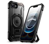 SUPCASE Coque pour iPhone 17e/16e avec Support Anneau Pliable (UB Grip), [MagSafe Compatible] [Protection Anti-Chute Militaire] Coque de Téléphone Magnétique Robuste pour iPhone 17e/16e 6,1", Noir