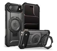 SUPCASE Coque pour iPhone Air avec Support Métal Réglable [MagSafe Compatible] [Protection Antichute Qualité Militaire] (Unicorn Beetle Grip) Coque Magnétique Robuste pour iPhone Air, Noir