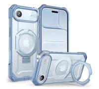 SUPCASE Coque pour iPhone Air avec Support Métal Réglable [MagSafe Compatible] [Protection Antichute Qualité Militaire] (Unicorn Beetle Grip) Coque Magnétique Robuste pour iPhone Air, Bleu