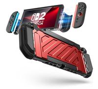 SUPCASE Coque pour Nintendo Switch 2 (2025) (Unicorn Beetle Pro) [Protection Qualité Militaire] [Joy-Con Magnétiques Compatible] Dockable Antichoc Robuste Étui pour Nintendo Switch 2, Rouge