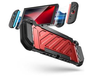 SUPCASE Coque pour Nintendo Switch 2 (2025) (Unicorn Beetle Pro) [Protection Qualité Militaire] [Joy-Con Magnétiques Compatible] Dockable Antichoc Robuste Étui pour Nintendo Switch 2, Rouge