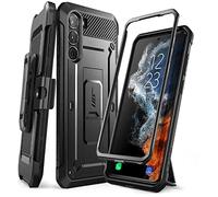 SUPCASE Coque pour Samsung Galaxy S23 Plus avec Support Béquille Repliable [Cadre Avant Intégré & Clip Ceinture] [Protection Robuste Qualité Militaire] Antichoc Intégrale pour Samsung S23 Plus, Noir