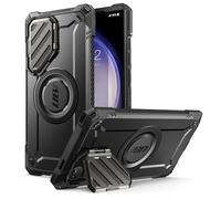 SUPCASE Coque pour Samsung Galaxy S24 Ultra Magnétique avec Support Protection Caméra [Adapté au S Pen] [MagSafe Charge sans Fil Compatible] Coque Antichoc Robuste pour Samsung S24 Ultra, Noir