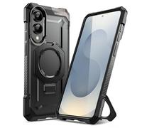 SUPCASE Coque pour Samsung Galaxy S25 Edge avec Support Anneau Pliable (UB Grip) [MagSafe Compatible] [Protection Militaire] Coque Magnétique Robuste pour Samsung S25 Edge 6,7 Pouces, Noir