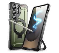 SUPCASE Coque pour Samsung Galaxy S25 Ultra avec Support Anneau Pliable (UB Grip) [MagSafe Compatible] [Adapté au S Pen] [Protection Militaire] Coque Magnétique Robuste pour S25 Ultra, Vert