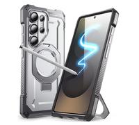 SUPCASE Coque pour Samsung Galaxy S25 Ultra avec Support Anneau Pliable (UB Grip) [MagSafe Compatible] [Adapté au S Pen] [Protection Militaire] Coque Magnétique Robuste pour S25 Ultra (Blanc)