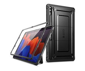 SUPCASE Coque pour Samsung Galaxy Tab S10 Ultra/Tab S9 Ultra/Tab S8 Ultra avec Support Béquille [Protecteur d'Ecran Intégré et Porte-Stylet] [UB Pro] Protection Robuste Intégrale, Noir