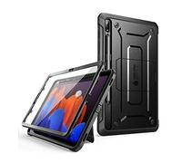 SUPCASE Coque pour Samsung Galaxy Tab S7 Plus (2020) /Tab S8 Plus (2022) 12,4 Pouces, avec Protecteur d'Ecran +Support Béquille+ Porte-stylet [Unicorn Beetle Pro] Protection Robuste Intégrale (Noir)