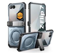 SUPCASE Coque pour Samsung Galaxy Z Flip 7 avec Support Béquille & Protecteur d'Ecran (UBGrip) [MagSafe Compatible] [Protection Charnières] Coque Magnétique Intégrale Qualité Militaire, Bleu