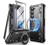 SUPCASE Coque pour Samsung Galaxy Z Fold 6 avec Porte-Stylet [MagSafe Compatible] [Protecteur d'Ecran & Support Anneau Magnétique] [Mag Pro] [Protection Robuste Qualité Militaire] pour Z Fold 6, Noir
