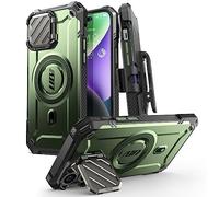 SUPCASE UB Mag XT Coque Robuste intégrale avec béquille intégrée et Clip de Ceinture pour iPhone 14 Pro Max/iPhone 13 Pro Max avec Protection d'appareil Photo, Compatible avec MagSafe (goldan)