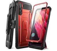SUPCASE Unicorn Beetle Pro Series Coque de Protection pour Samsung Galaxy S21 FE (2022), Rouge métallisé