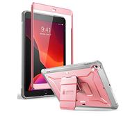 SUPCASE Unicorn Beetle Pro Series Coque pour iPad 10.2 (2020/2019), avec Protection d'écran intégrée pour iPad 8(^>e<^) génération 2020/iPad 7(^>e<^) génération 2019 (Gris Rose)