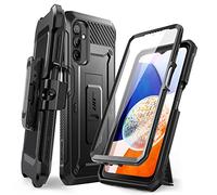 Coque et étui téléphone mobile Supcase Coque Noir pour Samsung Galaxy A14 5G Antichoc avec Béquille Support et Clip Ceinture