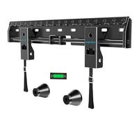 Supcline Support Mural TV sans Goujon pour écrans 26-65 Pouces Jusqu'à 70KG, Placo Fixation Murale TV Sec sans Trou Percé, VESA Max 400x400mm, Support Television Mural à Profil Bas, Install Facile