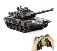 Supdex Char Radiocommande China 99 RC 1/24, Tank Telecommande avec Effets Sonores, Fumee, Recul, Combat Multijoueur 2,4GHz Tank Militaire Telecommande Realiste pour Enfant et Adulte