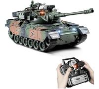 Supdex Telecommande M60, RC Char 1/18, Réservoir Télécommandé 2.4Ghz, Maquette Jouets avec Fumée, LumièRes, SModèle Char de Combat on et Recul pour Enfants et Adultes, Réservoir Tir