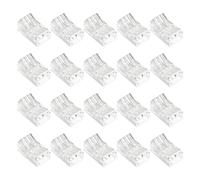Supecesorio 20 Pièces 8mm connecteur LED 2 broches, Connecteur Bande pour COB LED 8mm, pour bande de fil 3528/2835