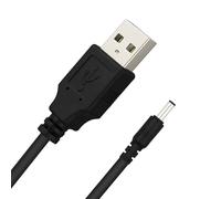 Supecesorio Câble d'alimentation USB vers DC, cordon de charge universel 5 V 3,5 x 1,35 mm, prise jack de rechange, pour brosse à dents électrique, hub, répartiteur, routeur, lumières LED, noir, 1 m