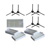 SUPENG 6X Brosse Latérale + 5X Filtre Compatible avec Lidl SilverCrest SSR 3000 A1 Robot Aspirateur Accessoires Aspirateur Remplacement