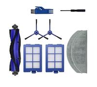 SUPENG Compatible avec Les Accessoires de Remplacement for aspirateur Hybride Anker Eufy RoboVac X8, Brosse Principale/latérale, Chiffon de vadrouille, Filtre Hepa, pièces de Rechange (Color : 9pcs)