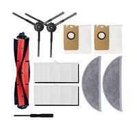 SUPENG Compatible avec Les pièces d'aspirateur Robot XiaoMi Lydsto R1 / R1A / R1 Pro / S1 Brosse Principale/latérale Filtre HEPA Chiffon de vadrouille Poubelle Sac à poussière (Color : 3)
