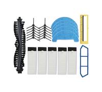 SUPENG Couvercle de la Brosse Principale du Rouleau Brosse latérale Filtre HEPA Chiffon de vadrouille Compatible avec Mister Hybrid Mapping Robot Aspirateur Accessoires de Rechange (Color : As Shown)